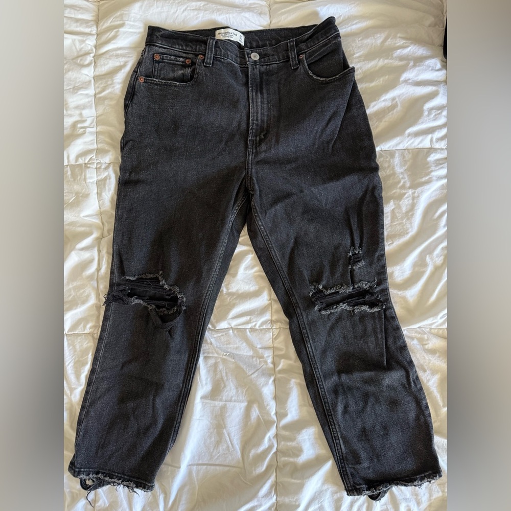 Abercrombie The Ankle Straight Ultra High Rise